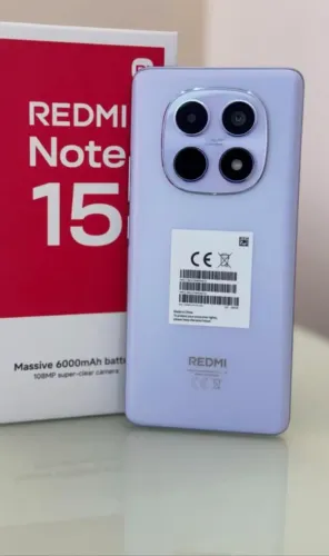 Telefone Novo - Redmi Note 15 4G - 256/8 Lilás - Global topp