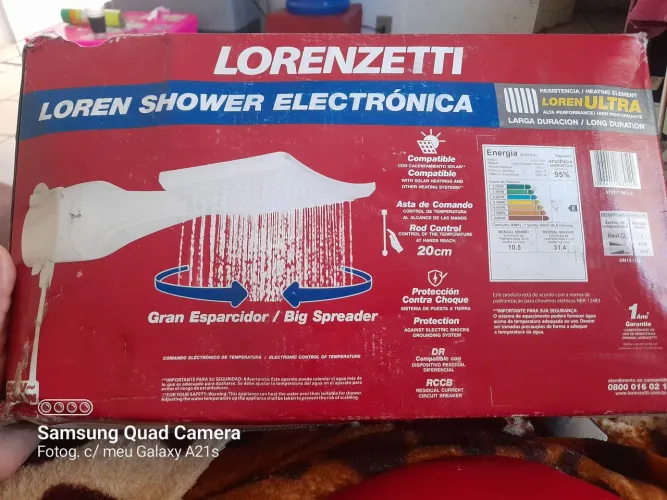 Vendo ducha Lorenzetti 220 W.