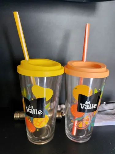 Copo de vidro Del Vale/Coca-Cola