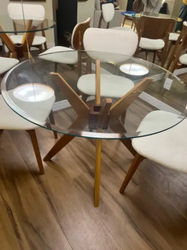 Mesa de jantar redonda/1m de diâmetro 