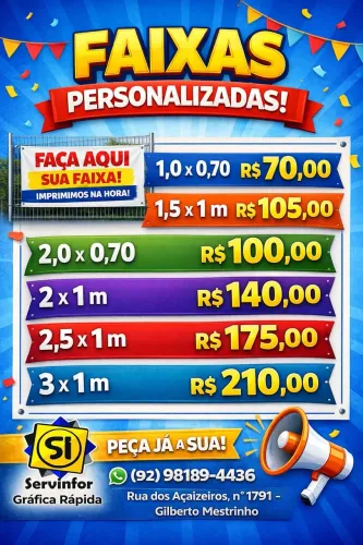 Faixas Personalizadas