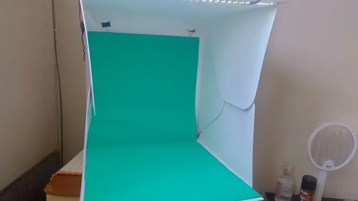 Mini Estúdio de Fotografia Click com 3 Cores de Fundo 55x50cm