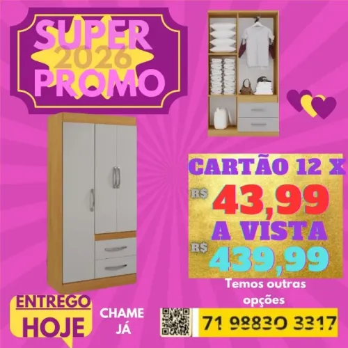 Guarda Roupa 3P/ Varios modelos - Peça no numero e pague em casa