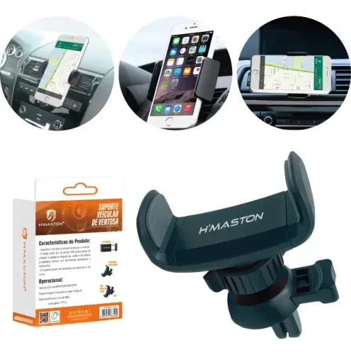 Suporte Saída De Ar Celular Universal Rotação De 360°