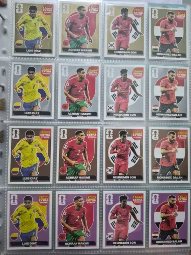 2 Kit 4 Variantes Legends Copa 2026 Panini - Ouro Prata Bronze Lilás - Hakimi e Salah