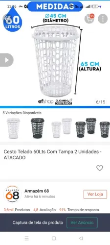 Cesto de roupa