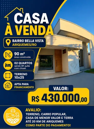 Casa à venda em ariquemes