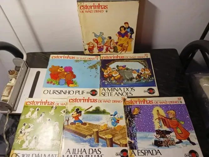 Box estorinhas de Walt Disney anos 70