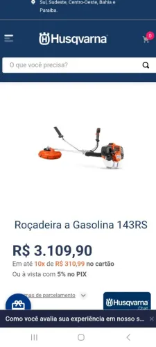 Roçadeira rusqvarna 143r2