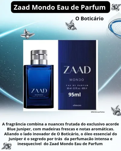 Zaad Mondo Eau de Parfum masculino, 95ml 95ml