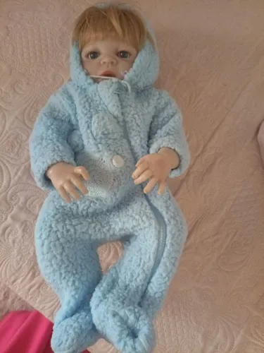 Macacão Newborn de pelúcia 