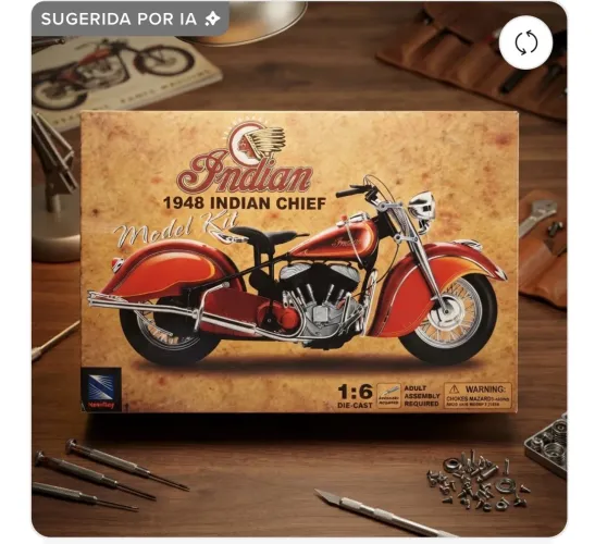 Miniatura moto indian 1948