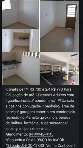 Kitnet 1/4 730,00 e 2/4 790,00 c/ Água e luz incluso