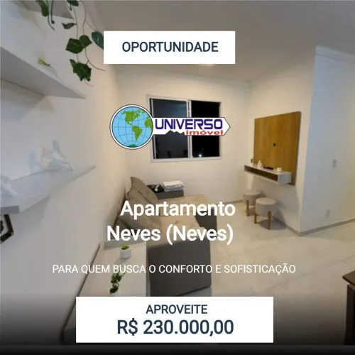 Apartamento para Venda em São Gonçalo, Neves (Neves), 2 dormitórios, 1 banheiro, 1 vaga