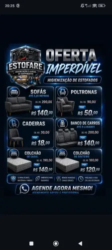 Higienização de estofados 