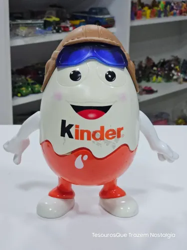 Antigo Promocional Kinder - Aviador 25 Cm