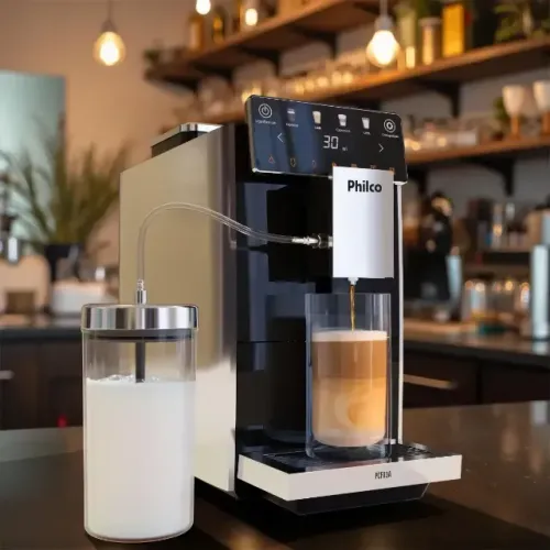 Cafeteira Expresso Philco 20 Bar 1,2l Com Moedor Pcf03a Preto Com Cinza 127v