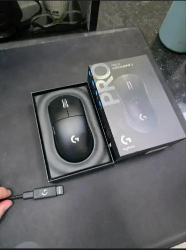 Mouse Logitech g pro x superlight 2 novíssimo com todos acessórios originais
