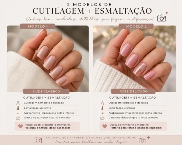 Preciso de 2 modelos pra manicure!!! 
