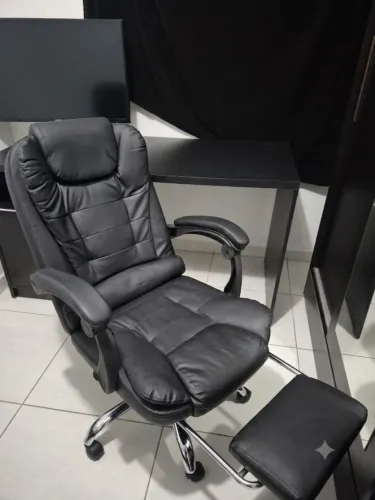 Cadeira De Escritório Ergonômica Giratória com massageador
