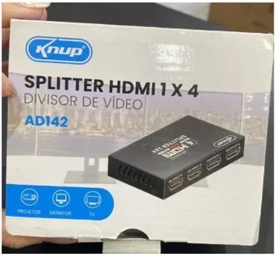 Splitter Hdmi 1x4 saidas Hub Divisor Ativo 1080p 4k Loja Coimbra Computadores Entregamos