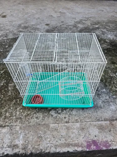 Gaiola para hamster 2 andares e acessórios 