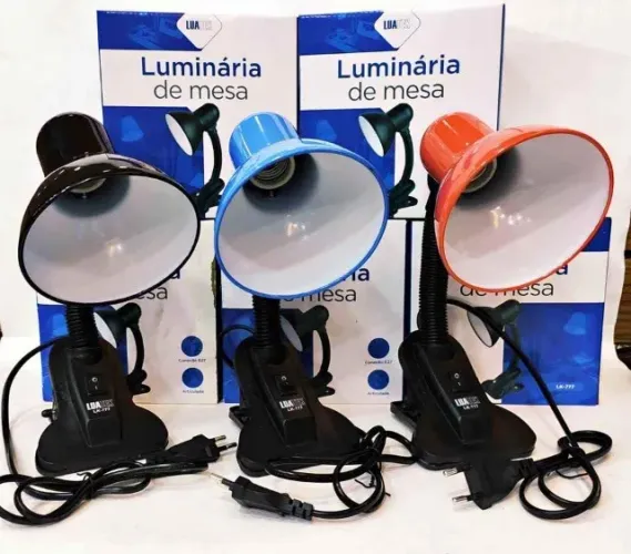 Abajur Manicure / Luminaria de mesa, modelo com engate