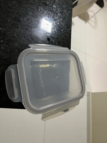 Pote de Vidro Hermético com Trava (Tampa Transparente)