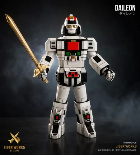 Daileon Action figure Jaspion colecionável 25cm