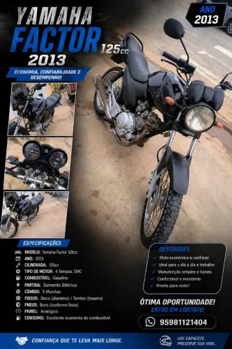 Vendo moto factor 125cc 2013