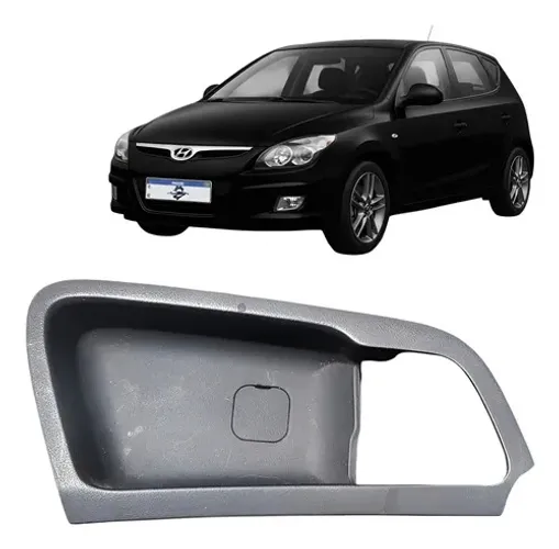 Moldura Macaneta Interna Tras Dir Hyundai I30 2012 2.0 Uzad0 Original Traseira