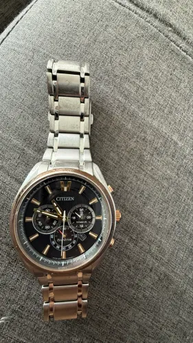 Relógio citizen eco driver titanium mica de safira 