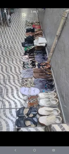 Lote de calçados para brechó 