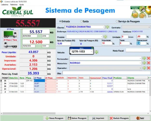 Sistema de Pesagem de caminhões - Balança Rodoviária