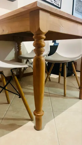 Mesa madeira tokstok com 4 cadeiras