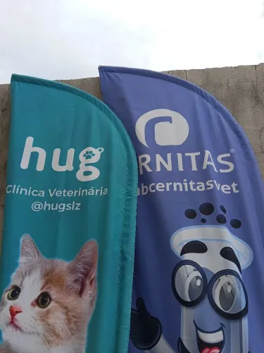 Bandeira Wind Banner (Beach Flag) + Aro - 2 unidades (sem suporte)