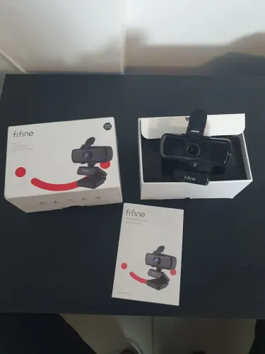 Webcam Fifine k420 - 2K 30fps - Nova Na caixa