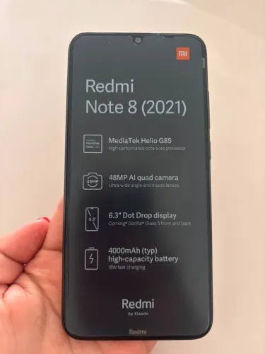 Redmi note 8 (2021) sem uso na caixa