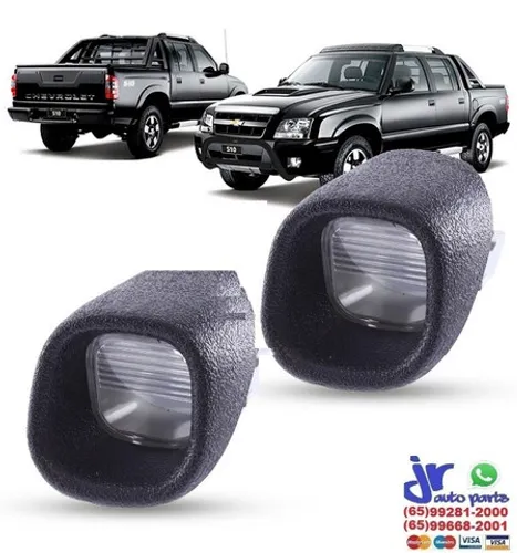 Par Lanterna Placa S10 Blazer 2001 A 2011 Luz