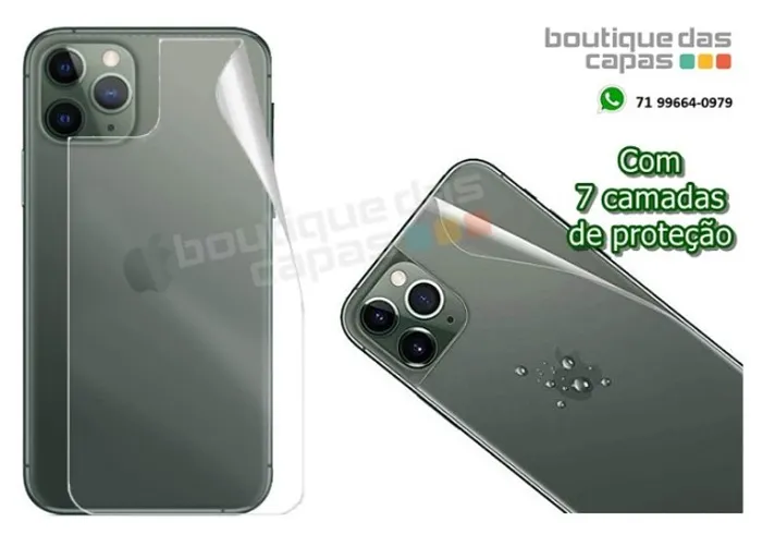 Película Monstershock 7 camadas verso fundo iPhone 11 12 (modelos na descrição)
