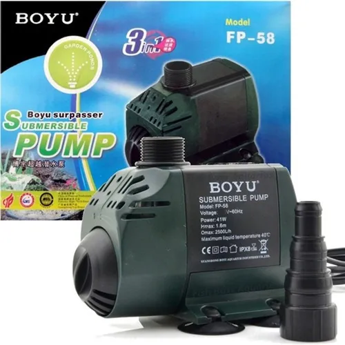 Bomba Submersa Aquários Lagos Fontes BoyauFP-58 2500lh 127v
