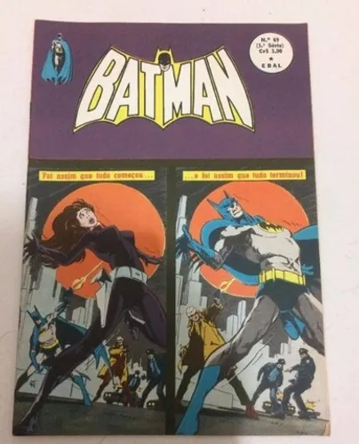 Revista Antiga Do Batman Nº 69 - Ebal 1975