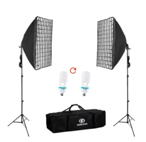 Kit de Iluminação Fotográfica Profissional
