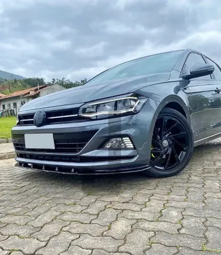 Front Lip Saia Dianteira VW Novo Polo Modelo GTI Fibra de Vidro
