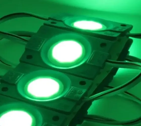 Led cob super brilhante Verde 2 Unidades 12v à prova d'água carro loja COD-CP764  
