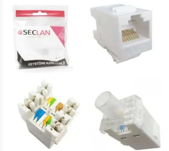 Keystone Cat6 Rj45 Wt-2002 Ad0314 Seclan COD-CP744  Arduino Automação 