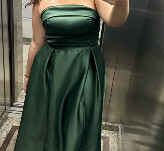 Vestido de festa verde 