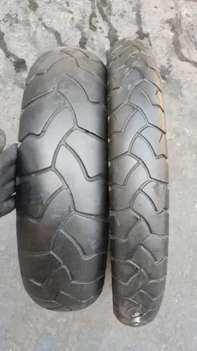 Par pneu usado Bridgestone Battle Wing BW 502 e 501 150/70-17 e 90/90-21
