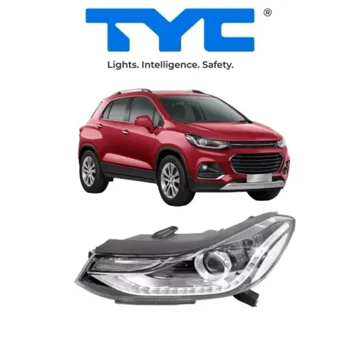 Farol Principal Esquerdo Chevrolet Tracker C/ Led H11/HB3 Tyc 2017/2019