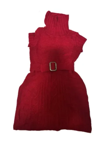 Vestido Lã Gola Alta - Tam Único 